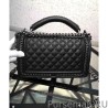 Replica Boy Bag with Handle in Calfksin A94811 Black