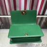 AAA+ Boy Classic Chevron Flap Grained Bag A67086 Green