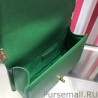 AAA+ Boy Classic Chevron Flap Grained Bag A67086 Green