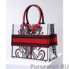 1:1 Mirror Christian Dior Small Dior Book Tote Red