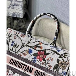 Inspired Christian Dior The Book Tote Bag White