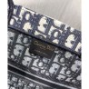 1:1 Mirror Christian Dior Small Book Tote Bag Dark Blue