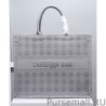 1:1 Mirror Christian Dior Cannage Embroidery Dior Book Tote Bag Gray