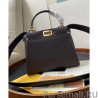 High Quality Peekaboo Iconic Mini Leather Bag Black