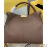 7 Star Peekaboo X-lite Large Leather Bag Coffee