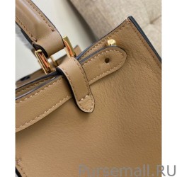 UK Peekaboo X-lite Medium Leather Bag Apricot