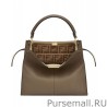 Wholesale Peekaboo X-lite Medium Leather Bag Coffee