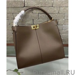 Wholesale Peekaboo X-lite Medium Leather Bag Coffee