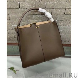 Wholesale Peekaboo X-lite Medium Leather Bag Coffee