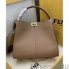 UK Peekaboo X-lite Medium Leather Bag Khaki