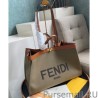 7 Star Peekaboo X-tote Canvas bag 8BH374 Khaki