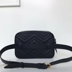 Wholesale GG Marmont Matelassé Belt Bag 523380 Black