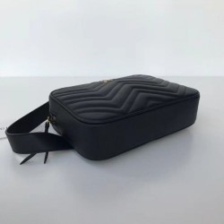 Wholesale GG Marmont Matelassé Belt Bag 523380 Black