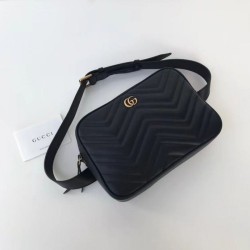 Wholesale GG Marmont Matelassé Belt Bag 523380 Black