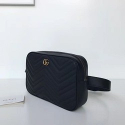 Wholesale GG Marmont Matelassé Belt Bag 523380 Black