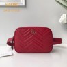 Copy GG Marmont Matelassé Belt Bag 523380 Red