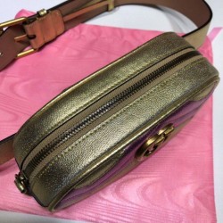 Top GG Marmont matelasse leather Belt Bag 476434