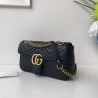 Top Quality GG Marmont Matelasse Mini Bag 443497 Black