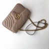 Perfect GG Marmont Matelasse Mini Bag 443497 Light Coffee