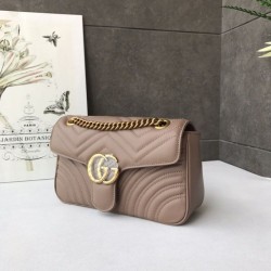 Perfect GG Marmont Matelasse Mini Bag 443497 Light Coffee