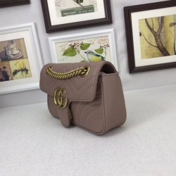 Fashion GG Marmont Matelassé Mini Bag 446744 Aprict