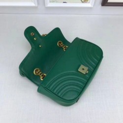 Knockoff GG Marmont Matelassé Mini Bag 446744 Green