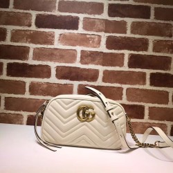 1:1 Mirror GG Marmont Matelasse Shoulder Bag 447632 Beige