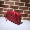 Designer GG Marmont Matelasse Shoulder Bag 447632 Red