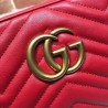 Designer GG Marmont Matelasse Shoulder Bag 447632 Red
