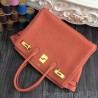 7 Star Hermes Birkin 30cm 35cm Bag In Crevette Clemence Leather