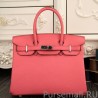 Cheap Hermes Birkin 30cm 35cm Bag In Rose Lipstick Clemence Leather