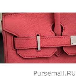 Cheap Hermes Birkin 30cm 35cm Bag In Rose Lipstick Clemence Leather