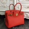 Wholesale Hermes Birkin 30cm 35cm Bag In Orange Clemence Leather