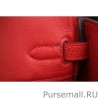 Knockoff Hermes Birkin 30cm 35cm Bag In Red Clemence Leather