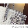 Replicas Hermes Birkin 30cm 35cm Bag In White Crocodile Leather