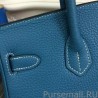 Wholesale Hermes Birkin 30cm 35cm Bag In Jean Blue Clemence Leather