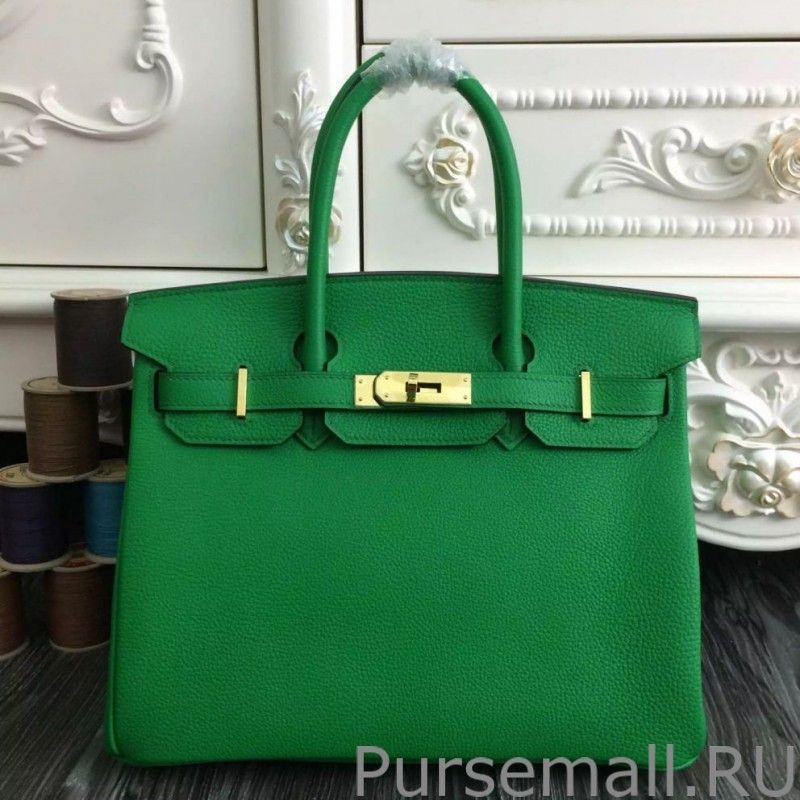 Designer Hermes Birkin 30cm 35cm Bag In Bamboo Clemence Leather