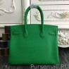 Designer Hermes Birkin 30cm 35cm Bag In Bamboo Clemence Leather