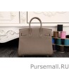 Replicas Hermes Birkin 30cm 35cm Bag In Etoupe Clemence Leather