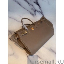 Replica Herme Birkin 40cm Handmade Bag Clemence Taupe