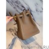 Replica Herme Birkin 40cm Handmade Bag Clemence Taupe