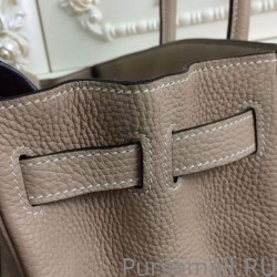 Cheap Hermes Birkin 30cm 35cm Bag In Grey Clemence Leather