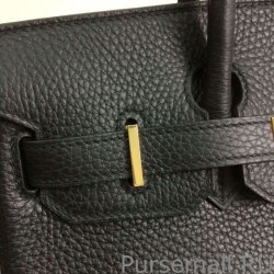 AAA+ Hermes Birkin 30cm 35cm Bag In Black Clemence Leather