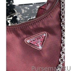 7 Star Prada Re-Edition 2005 nylon shoulder bag Mauve