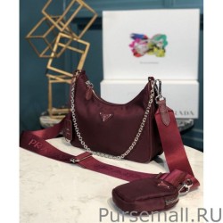 7 Star Prada Re-Edition 2005 nylon shoulder bag Mauve