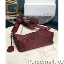 7 Star Prada Re-Edition 2005 nylon shoulder bag Mauve