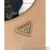 Top Prada Re-Edition 2005 Saffiano leather bag 1BH204 Apricot