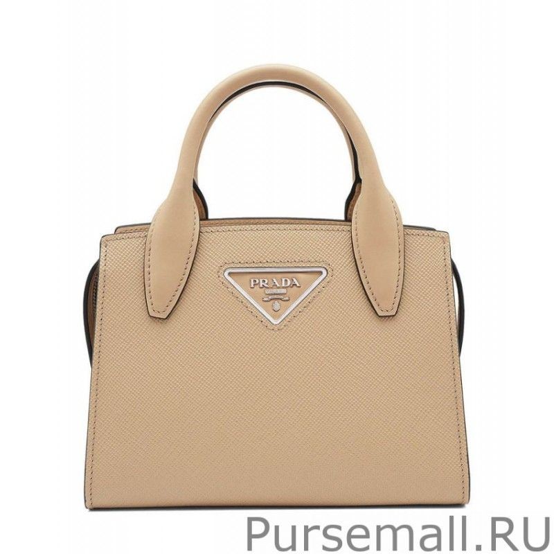 Cheap Prada Saffiano leather Prada Kristen handbag 1BA269 Apricot