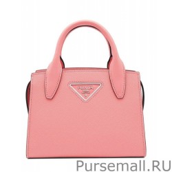 High Quality Prada Saffiano leather Prada Kristen handbag 1BA269 Pink