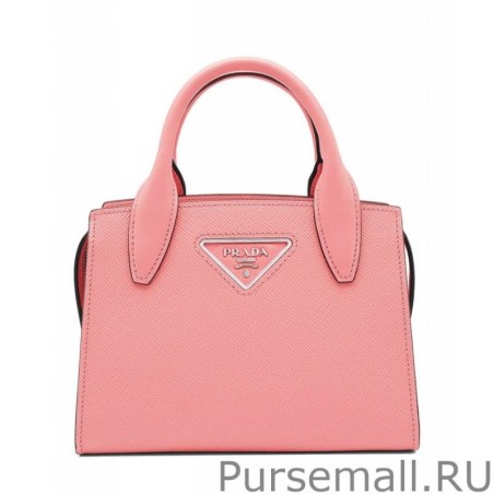 High Quality Prada Saffiano leather Prada Kristen handbag 1BA269 Pink